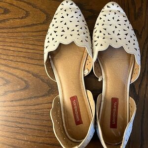 Unionbay, White, Tan, Women’s Shoes, Flats, Loafers